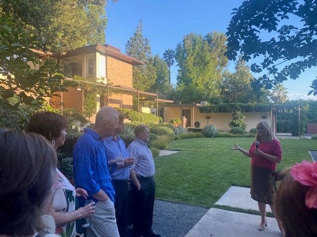 Pasadena Garden Drinks Reception hosted by Aularian Ethan Lipsig