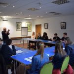 A Pathways Earth Sciences taster session given by Professor Conall Mac Niocaill in the Pontigny Room