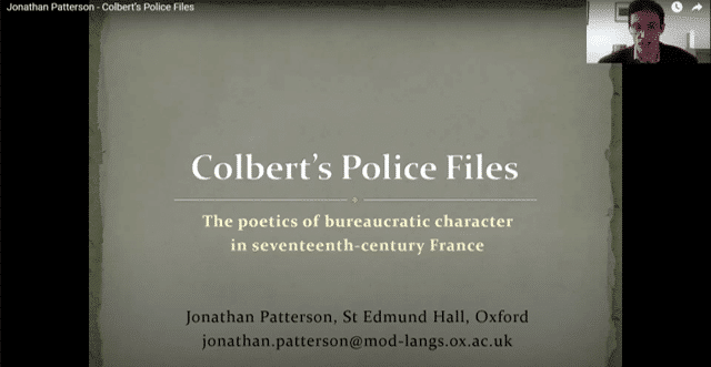 Jonathan Patterson speaking on Colbert's Police Files