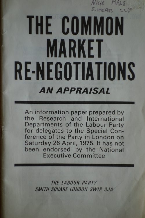 Labour report in 1975