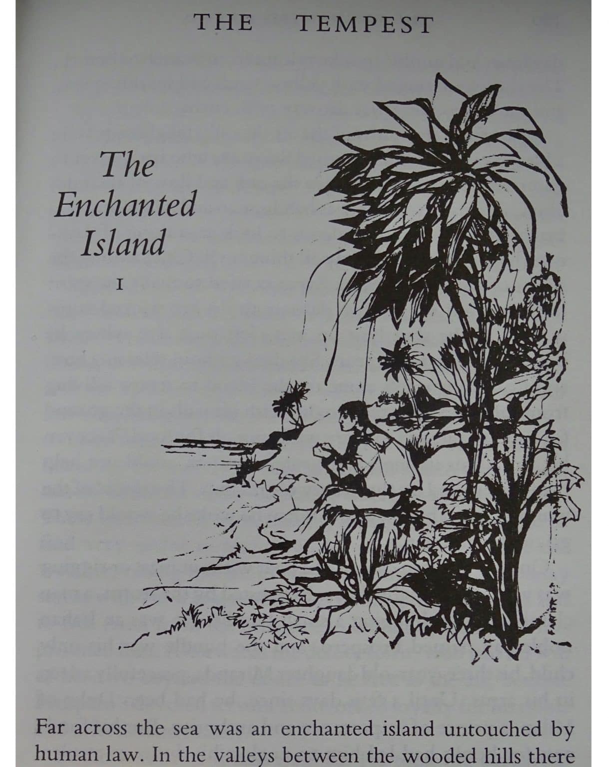Page from the Enchanted Island, Illustrated by Peter Farmer