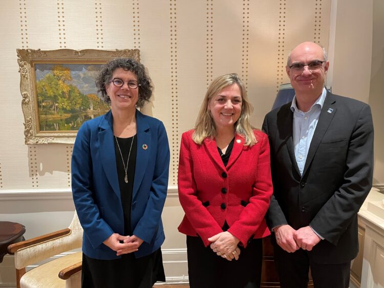 The Principal with Federico Pasin, Director, HEC Montreal and Johanne Turbide, Secretary General, HEC Montreal