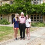 Prof. Chris Armitage with Claire Kenan and Charlotte Lutz