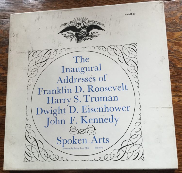 A record containing inaugural addresses of some American Presidents