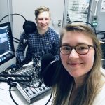 Richard Morter and Alice Watson in the Oxide Radio studio