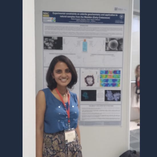 Ritwika with her poster presentation Ritwika Sengupta
