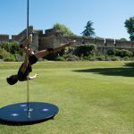 Robin De Meyere demonstrating pole sports