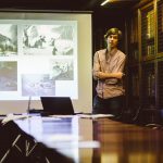 Roger Benson giving a talk at the College's Research Expo