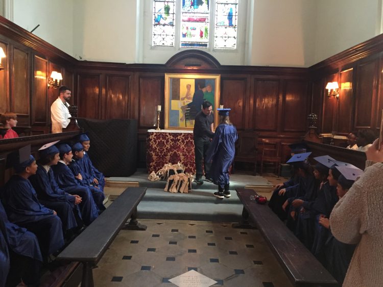 Rose Hill School graduation ceremony in Chapel Rose Hill School hold a graduation ceremony in the St Edmund Hall Chapel