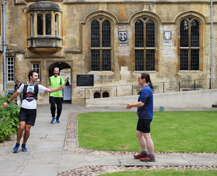 Running out of time baton relay change