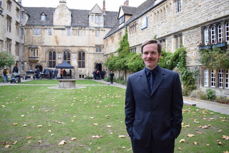 Shaun Evans as Morse, at St Edmund Hall