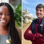 assandra Tatenda Mbanje (2024, MSc Global Health Science and Epidemiology) and James O’Neill (BA, PPE).