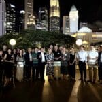 Guests at the Cricket Club in Singapore
