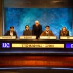 St Edmund Hall University Challenge Team and Jeremy Paxman