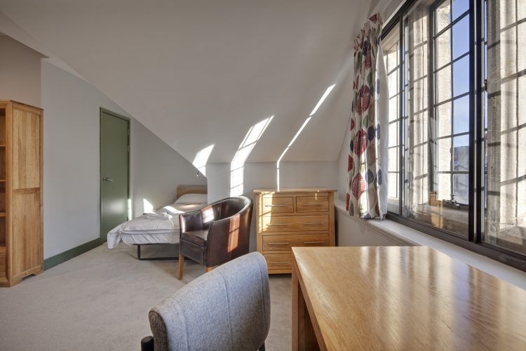 A student bedroom in the Besse building