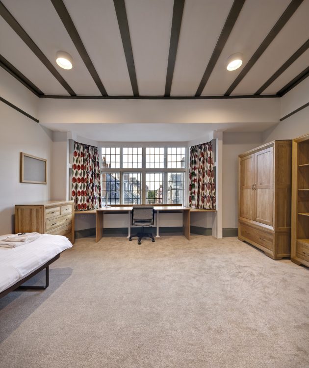 Large student bedroom in the Besse building