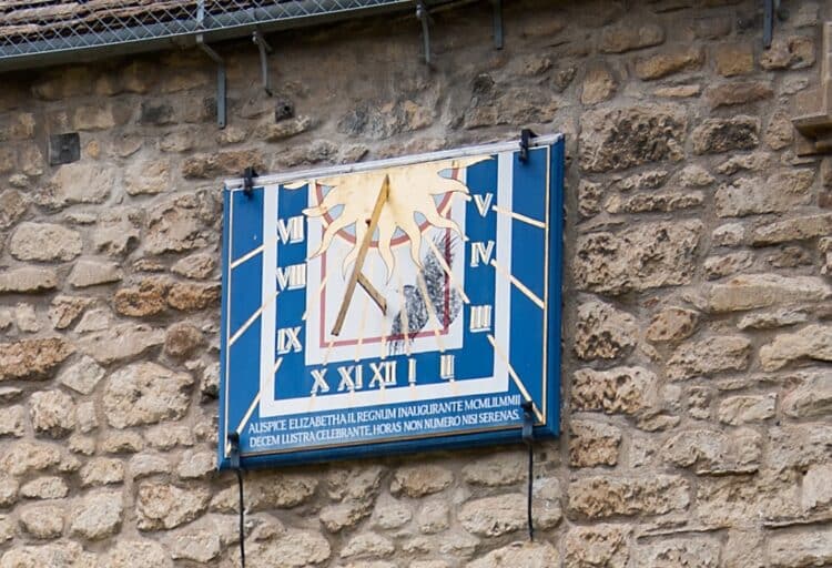 Sundial in the Front Quad at St Edmund Hall