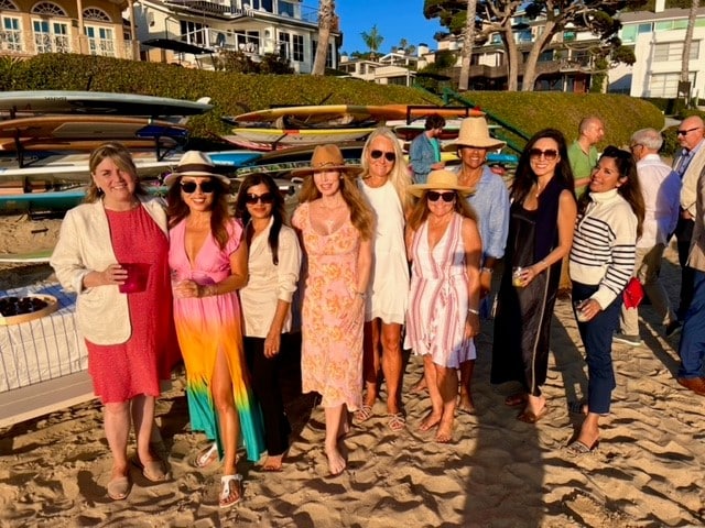 Teddy Hall Laguna Beach Reunion drinks and dinner event with Principal