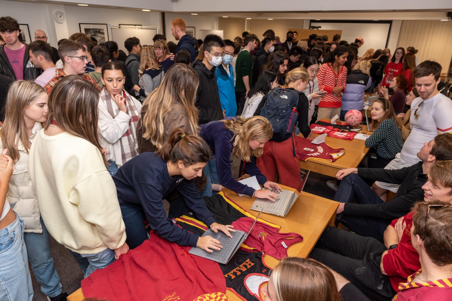 The College Freshers' Fair for clubs and societies