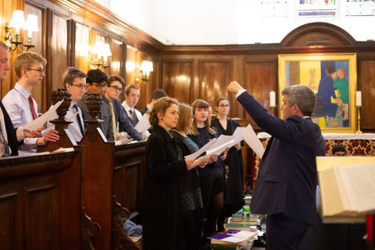 Choir singing at St Edmund Hall