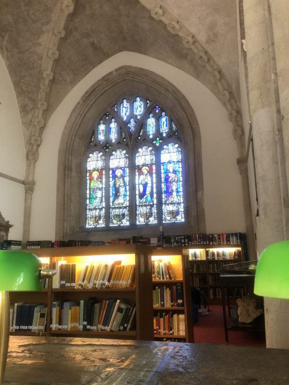 Inside the Teddy Hall library, by Linda Davies
