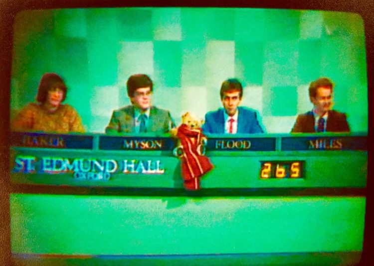 St Edmund Hall's University Challenge team in 1983