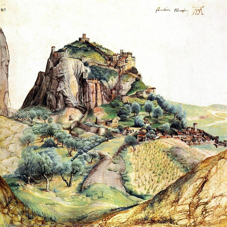 VIEW OF THE ARCO VALLEY IN THE TYROL, 1495 BY ALBRECHT DURER (1471-1528, ITALY)