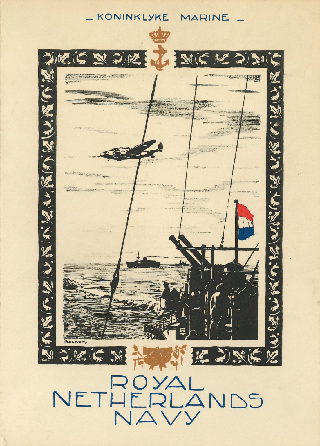 Royal Dutch Navy Christmas card from World War II