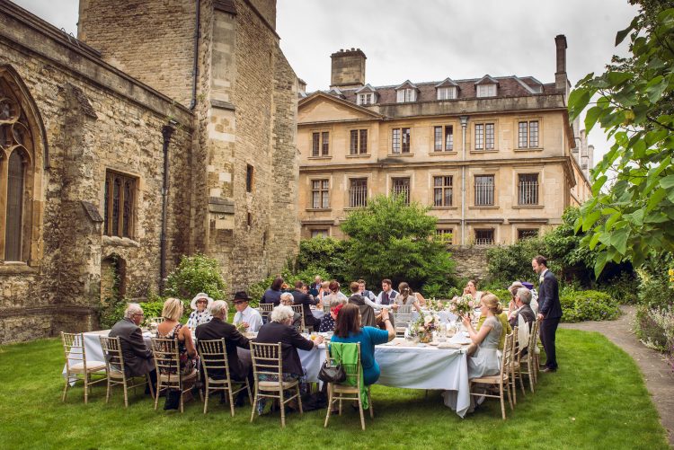 Wedding reception in the Broadbent Garden - photo by John Cairns