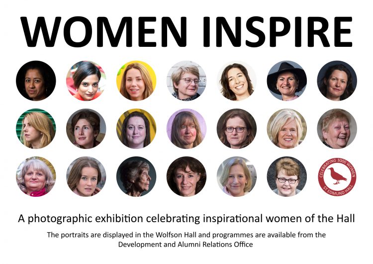 The cover of the 'Women Inspire' exhibition brochure