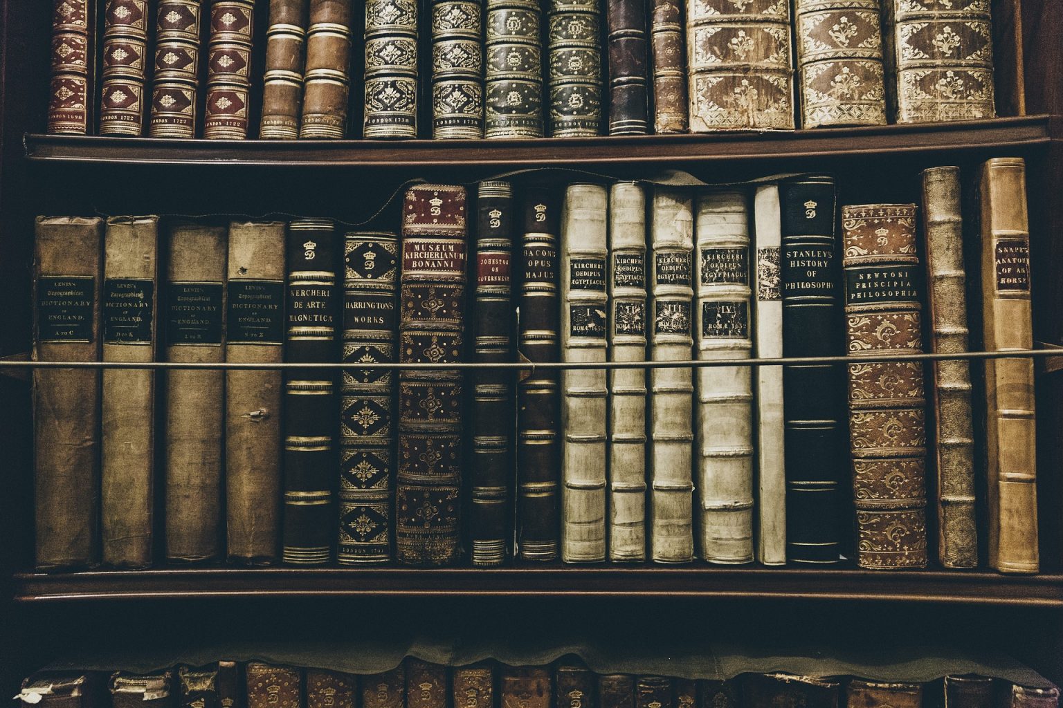 old bookcase