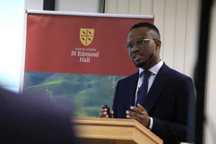 Bayo Owolabi, Principal and Energy Specialist at Boston Consulting Group at third in conversations seminar in sustainability