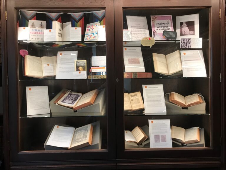 Library display case