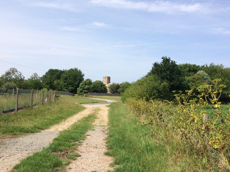 View of Morston Church from Holt Lane