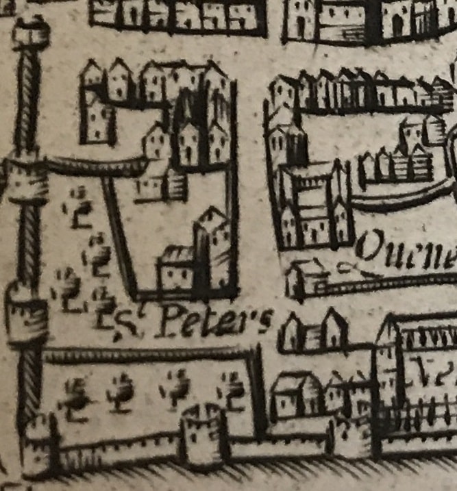 Inset of John Speed's Map of Oxfordshire