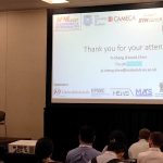 Yi-Sheng Chen giving a presentation at the Microscopy & Microanalysis conference