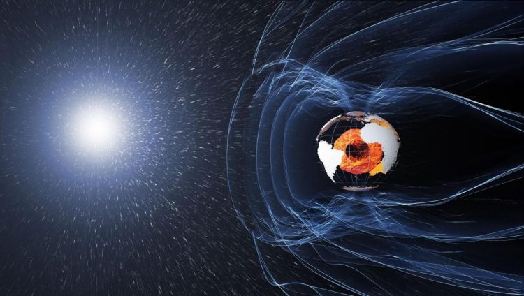 Earth's magnetic field may protect our oceans and atmosphere from being eroded by solar radiation