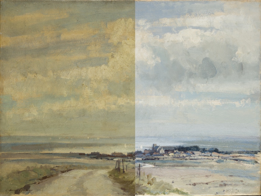 Seago Painting of the English coastal landscape